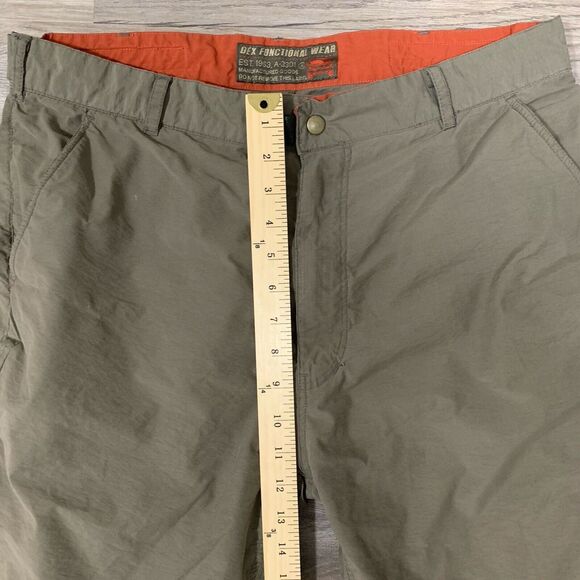 Green Cotton Nylon Combat Trousers from Dex Functional Wear Size 35 x 30 Zip - Picture 9 of 13